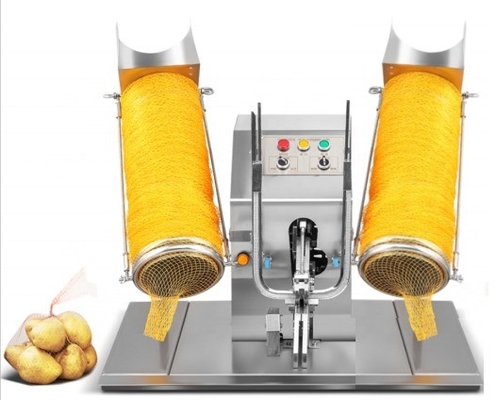 10kgの重量と高速なパッケージング速度を持つ二重フィードネット野菜包装機