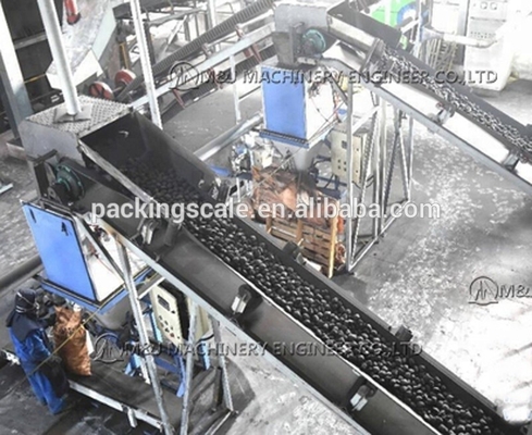 自動重量包装ラインの木炭包装機 ビデオ技術サポート