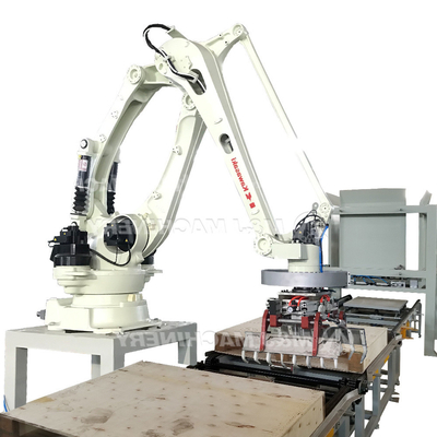 製造工場のコアPLC部品を含む300KG自動ロボットパレット化機