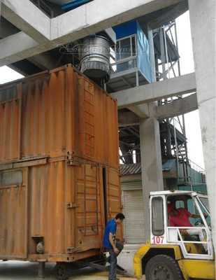 電気駆動コンテナの積載と卸載のための粉末充填望遠鏡管